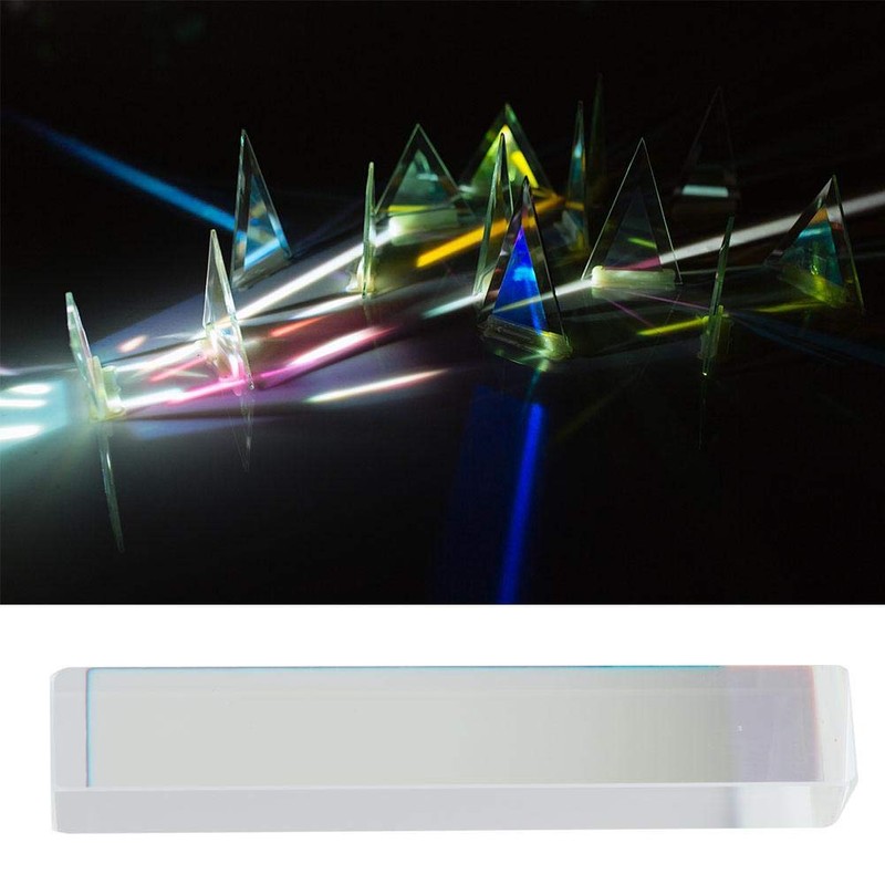 Hilitand Optical Glass Prism K9 Optical Glass Triangle Prism Right