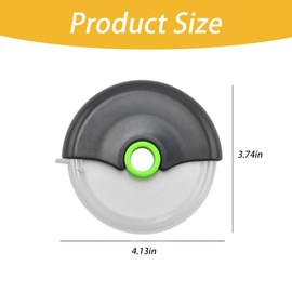 2 Pcs Pizza Cutter, Disc Pizza Cutter Wheel, Stainless Steel Blade, with Protective Cover Blade Guard, Super Sharp Slicer Pizzas, Wheel Easy to Clean, for Making Bread and Pizza