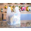 100 Large Plastic Grocery T-Shirt Bags - Plain White 12"
