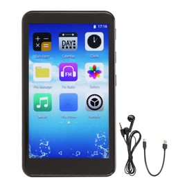 WiFi Bluetooth Mp4 Ai Intelligent HD Noise Reduction Voice Control Touch Screen Portable Mp4 Player with Voice Recorder English, Quad Core 32GB