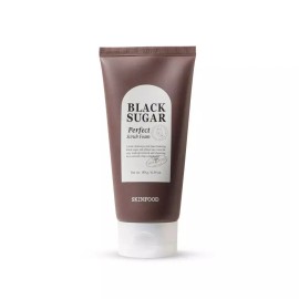 Black Sugar 블랙슈가 퍼펙트 스크럽 폼 180g Black Sugar Perfect Scrub Foam 180g [Skin Food Black Sugar Perfect Scrub Foam 180g/FREE]