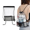Boribyeol Transparent String Backpack PVC Waterproof Swimwear Beach Bag Travel Accessory Beach Bag / 보리별 투명 스트링 백팩 PVC 방수 물놀이 수영장 비치 가방 여행용 보조가방 비치백
