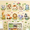 DECOWALL DS12-8074 Baby Animals and Quotes Wall Sticker Decor Zoo