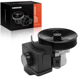 A-Premium Power Steering Pump, with Pulley & Reservoir, Compatible with Volvo C70 S70 V70 1998, 850 1993-1997, 960 1992-1997, 2.3L 2.4L 2.9L, Replace # 8251728