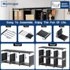 Mavivegue Bookcase, 18-Cube Extra Large Book Shelf, DIY Cube Storage