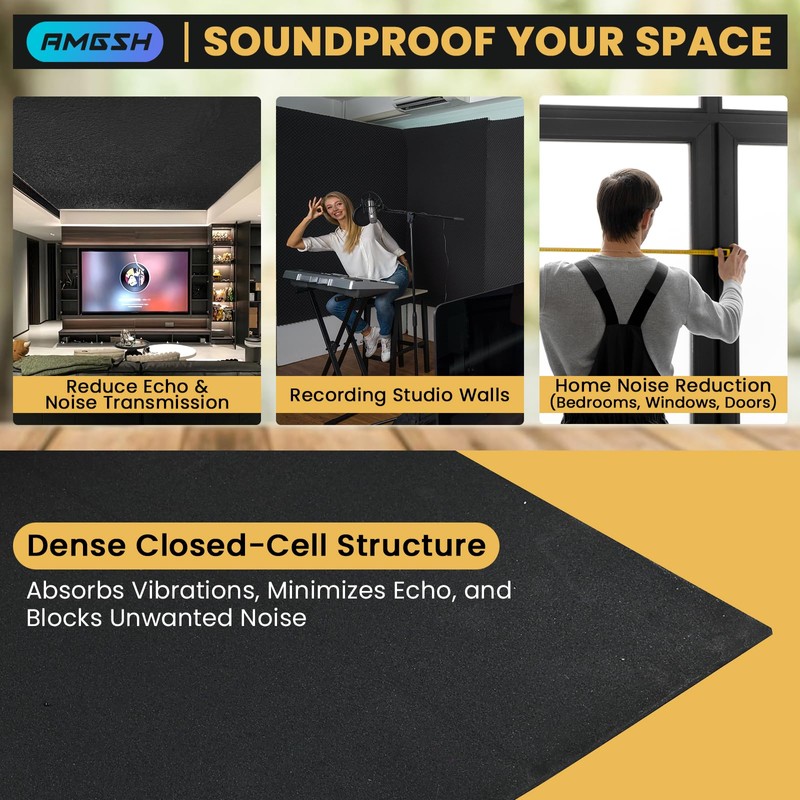 Closed Cell Neoprene Foam Rubber Sheet 1/16" T X 12"