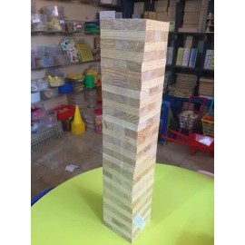 Didakta 2 Torres De Equilibrio Gigantes Madera, 66 Bloques, 79x15cm
