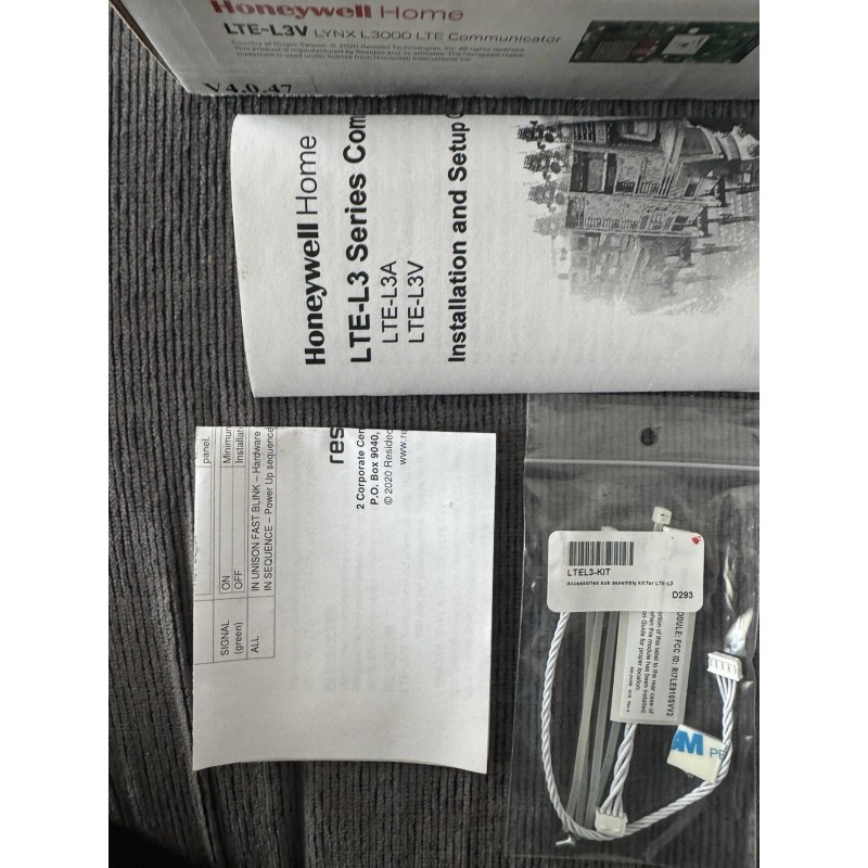 Honeywell LTE-L3V Lynx L3000 LTE Communicator Resideo Total Connect Remote