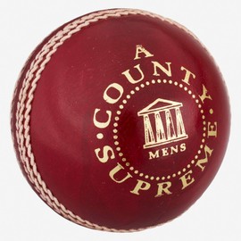 Readers County Supreme Cricket Ball 5.5oz, Red, Mens 1A6502M01