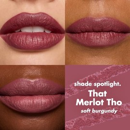 E.l.f. Cream Glide Lip Liner, Delineador de Labios Altamente Pigmentado, Acabado Semimate, Vegano y Libre de Crueldad, Color That Merlot Tho