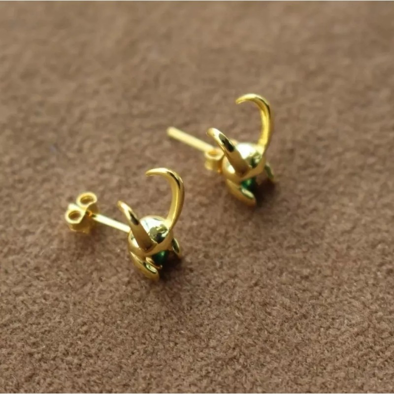 Importacion Aretes Sylvie Loki Princesa De Asgard Enchapados En Oro