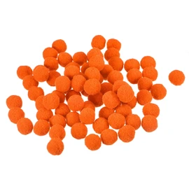MECCANIXITY - Bolas de fieltro con pompones, tela de fieltro, 1,5 cm, 15 mm, color naranja para proyectos de manualidades en casa, paquete de 300 unidades