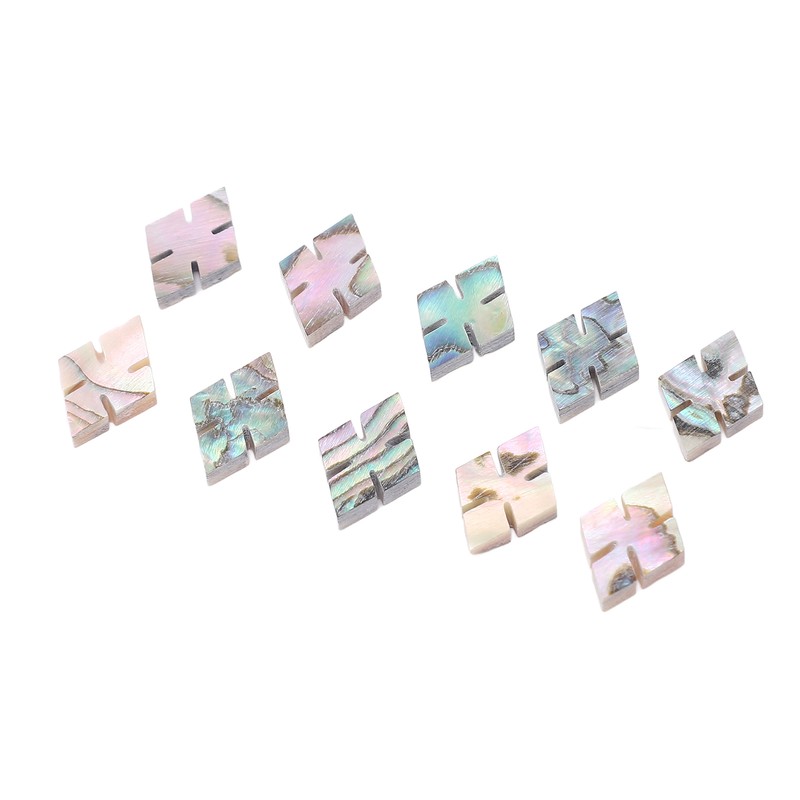10 Pcs Guitar Fingerboard Inlay Abalone Shell Exquisite Beautiful Fretboard