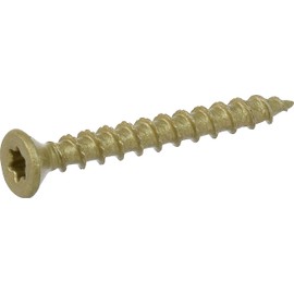 Hillman Fasteners Power Pro 116783 Multi-Material Screws, 1.25 inches, Bronze, 35 Piece
