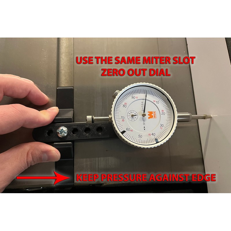 Table Saw Alignment Gauge Without Dial Indicator - Calibrate and
