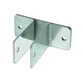 Harris Hardware 11629 Two Ear Stamped Stainless Steel Wall Bracket 3/4-Inch Panel Thickness 2-1/2-Inch Bracket Height 3-5/8-Inch Base Length 1-1/2-Inch Base Width