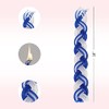 Shalhevet Light Havdalah Candle 100% Kosher (Elegant Blue & White)
