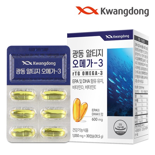 Guangdong [On Sale] [Guangdong] Altige Omega 3 Vitamin E 1 box/1 month Vitamin D blood circulation improvement of dry eyes / 광동 [온세일][광동] 알티지 오메가3 비타민E 1박스/1개월 비타민D 혈행 눈건조개선