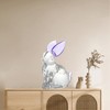 Eterspr Glass Rabbit Crystal, Tiny Micro Crystal Figures, Crystal Rabbit
