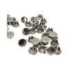 4 Pack 7/16" Metal Hole Plugs - Nickel Plated Steel
