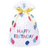 Indigo PG364Gift-Wrapping Bag, Birthday Bag, Balloons / White, LL