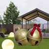 Inflatable Christmas Ball Bell Gaint Ornament with Red Bowknot PVC