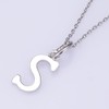 GemShadow Women Girls 925 Sterling Silver S Initial Necklace