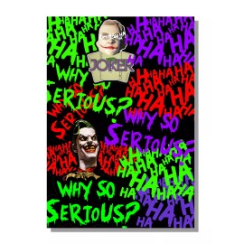 Own The Ave Inc. Joker Haha Why So Serious Evil Funny Vinyl Wrap Sticker Bomb JDM Sheet 10" x 7"