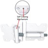 Bordersmover Self-Closing Gate Hinges, Heavy Duty for Vinyl/Wood/Metal Fence, Pack