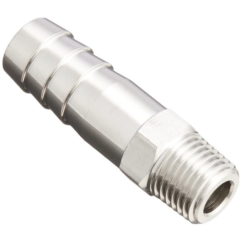 Flowbal Hose Nipple Stainless Steel Threaded Fitting VHN-0214 1/4x14