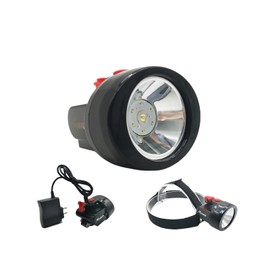 ROOBUCK Waterproof LED Mining Cap Lamp Superbright Headlight,Mining Headlamp Explosion Proof Underground Head Lamp Coal Mining Lights Miner Lamp for Hard Hat (Black100)