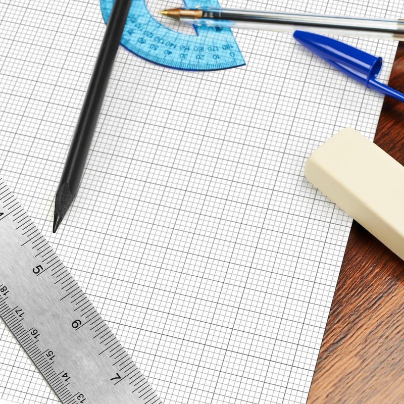 Fuyoooo 25 Sheet Graph Paper Pad 24" x 48" Large