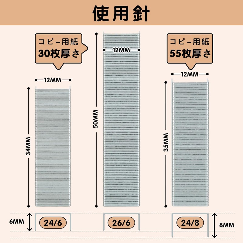 deli Stapler 80% Labor Saving Stapler, 55 Sheet Binding Stapler,