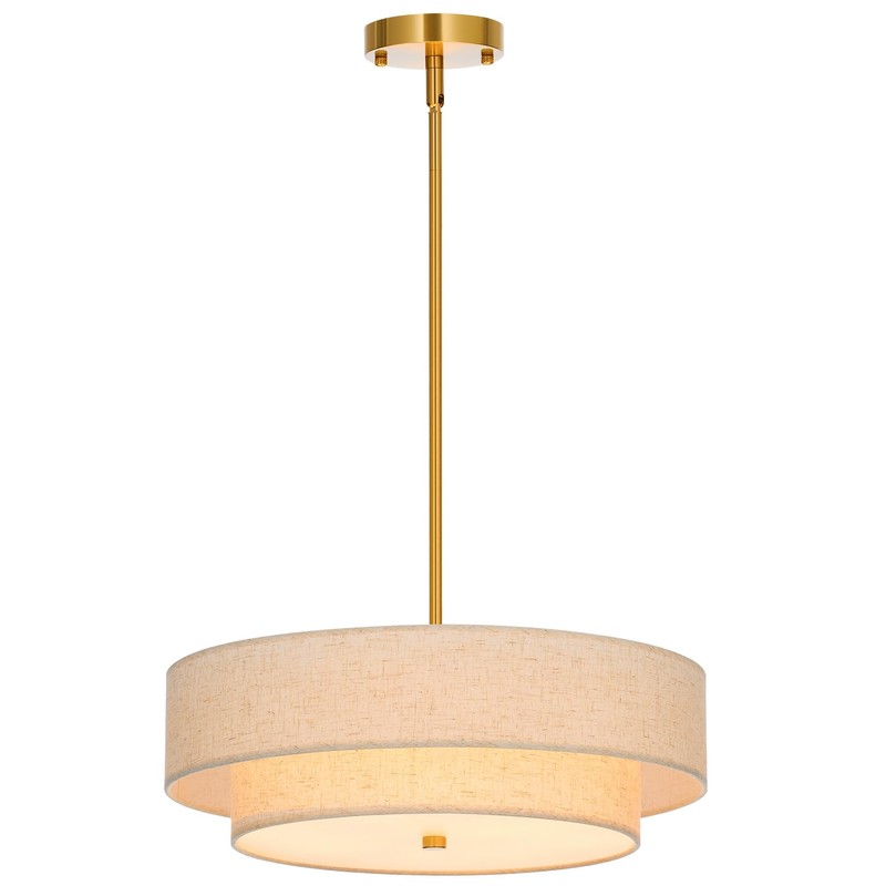 VONLUCE 4-Light Modern Chandeliers, 18" Chandeliers for Dining Room with