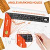 Preciva 12” Carpenter Square Ruler - Aluminum Alloy Framing Square,
