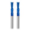 2 Pieces Downcut Spiral Burr 1/4 Inch Shank 1/4 Inch