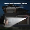 Fake Security Camera Shape LED Security Light Solar Powered Lawn