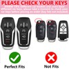 Simocky Key Fob Cover with Heart Keychain, Girly Car Key