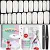 Saviland Nail Tip Kit 500pcs Nail Tips Glue Gel Kit