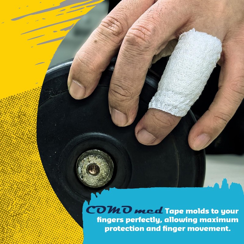 COMOmed Athletic Grip Tape - Weightlifting Thumb Tape, Hook Grip