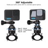 HSU Bike Handlebar Clamp Mount Motorcycle Pole Mount Compatible with