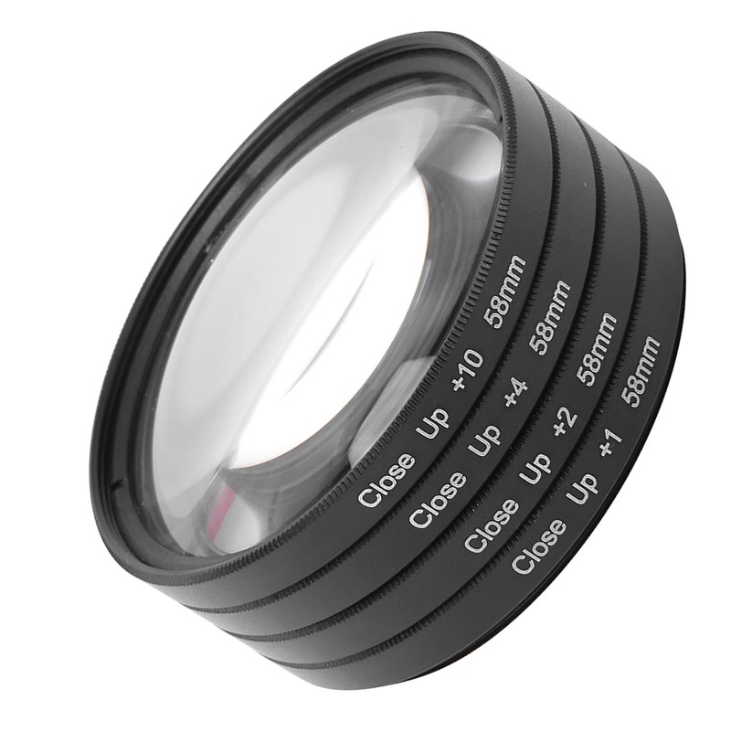 Optical Glass Macro Close Up +1 +2 +4 +10 Lens