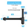 Keymark Universal Brass Sink Siphon with 200mm Submersible Pipe 1