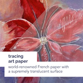 Canson Artist Series Tracing Pad Tape Binding, 50 Sheet, Art Supplies for Students & Professionals 9x12 inch