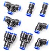 TAILONZ PNEUMATIC 10mm od Push to Connect Fittings Pneumatic Fittings