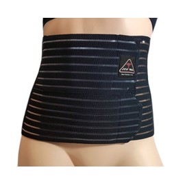 ITA-MED Breathable Abdominal Binder for Women, 8" Wide, Ideal Warp for Postpartum, C-Section and Post Surgery, Body-Shaping Effect, Made In USA (Black, Medium)