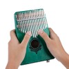 17-Key Kalimba Portable Thumb Piano Mahogany Wooden Body with Build