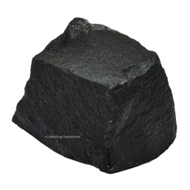 2 Pieces Black Agate Raw Crystals and Healing Stones, Natural Rocks for Tumbling and DIY Raw Stones and Crystals