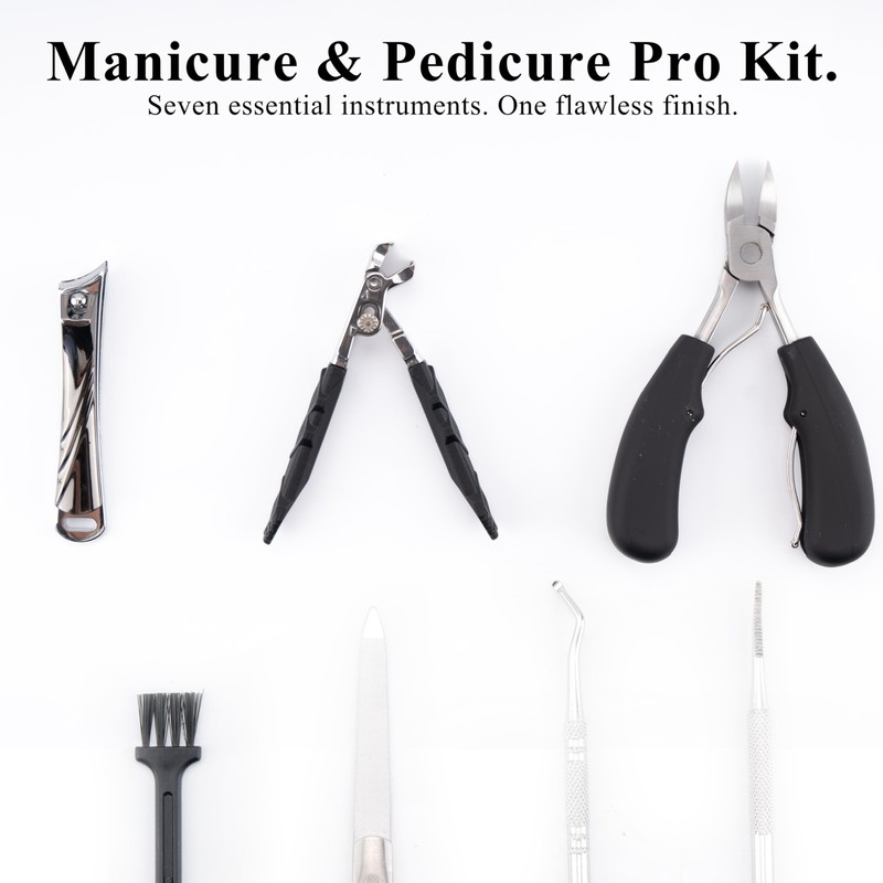 Xixter 7-Piece Heavy Duty Toenail Clippers for Thick Nails &