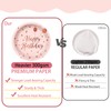 Rose Gold Birthday Plates and Napkins Set - 168PCS for